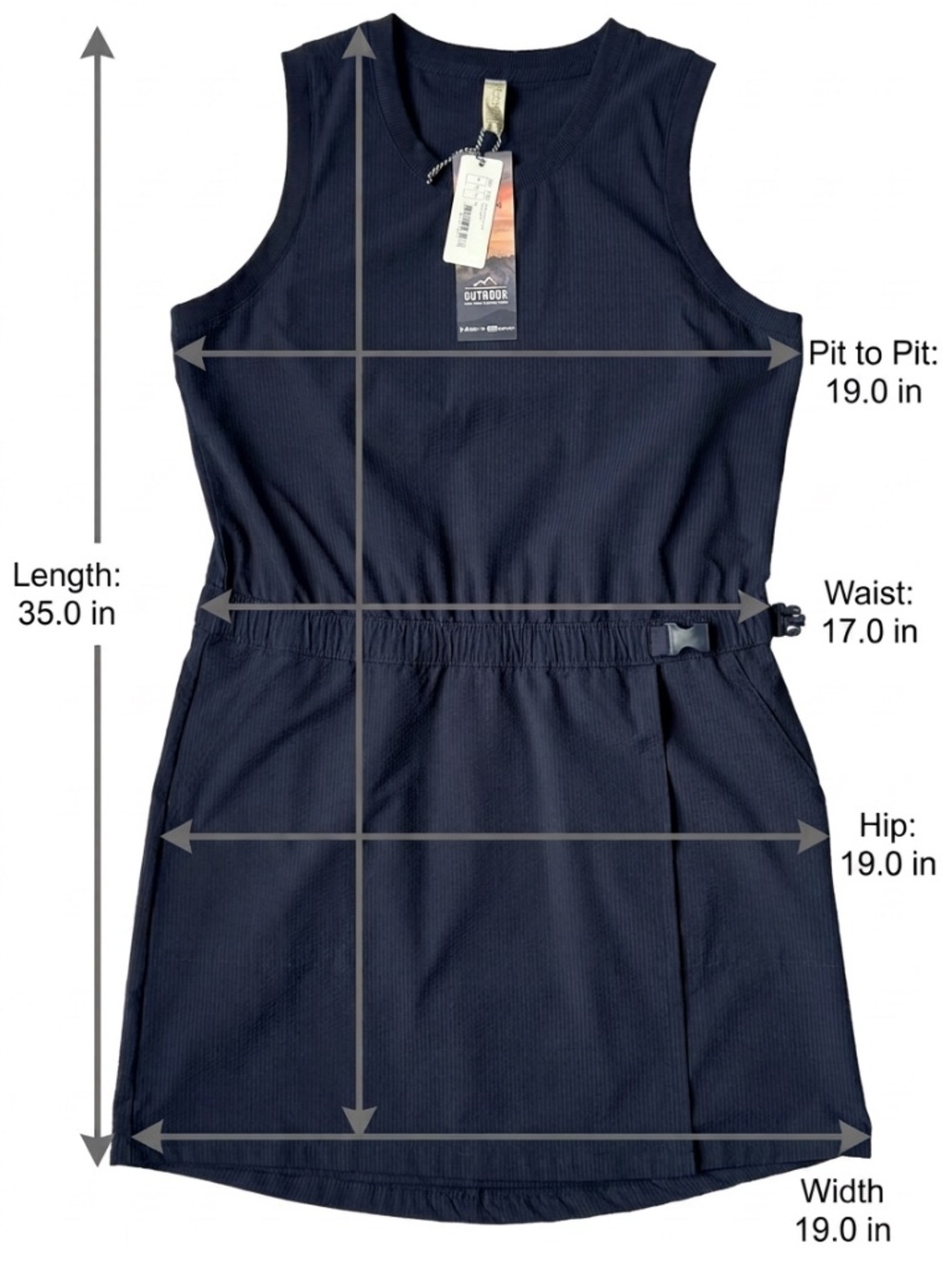 NWT - Kyodan Active Dress - Blue - Medium - Picture 14 of 14